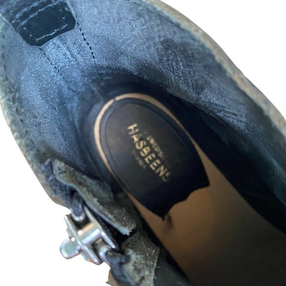 SWEDISH HASBEENS Emy Zipper Boots Black HASBEEN booties 36 6 - Picture 7 of 8